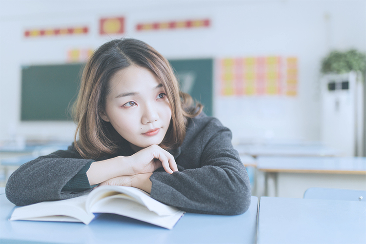 girl studying