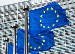 European,Union,Flags,In,Brussels