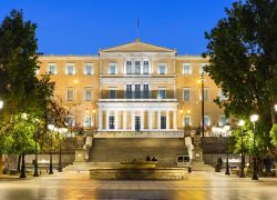 Athens,,Greece,-,October,24,,2018:,Building,Of,The,Greek Athens,,Greece,-,October,24,,2018:,Building,Of,The,Greek