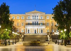 Athens,,Greece,-,October,24,,2018:,Building,Of,The,Greek